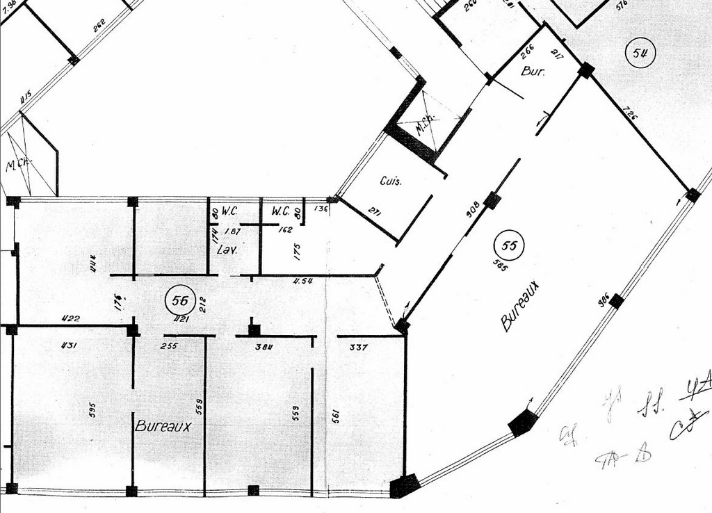 Bureaux à louer Rue Saint-Maur (Métro ligne 3) de 250m² Plan 1