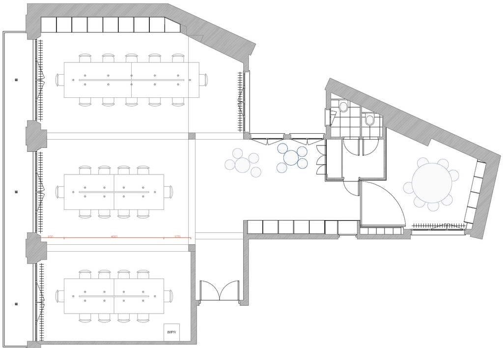 Bureaux à louer Rambuteau (Métro ligne 11) de 135m² Plan 1