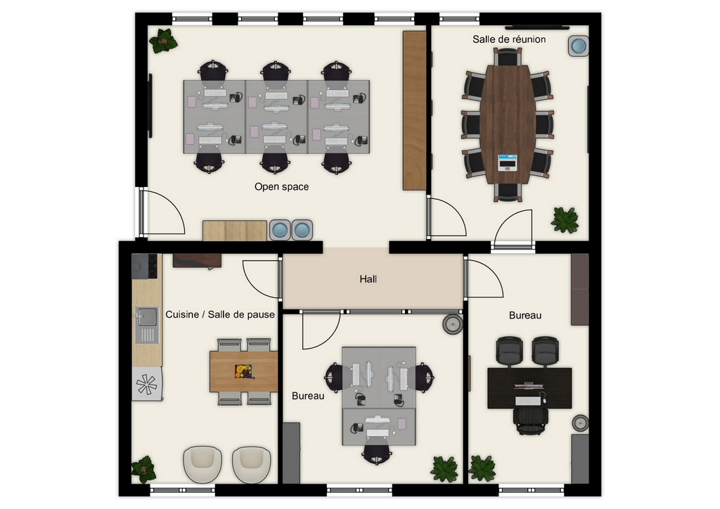 Bureaux à louer Iéna (Métro ligne 9) de 85m² Plan 2